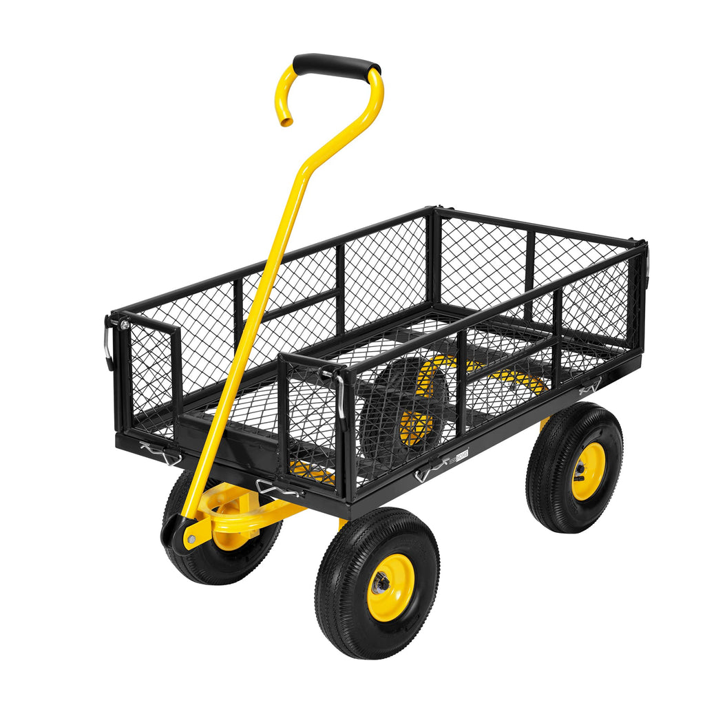 Heavy Duty 4.5 Cu Ft Mesh Steel Garden Cart X985