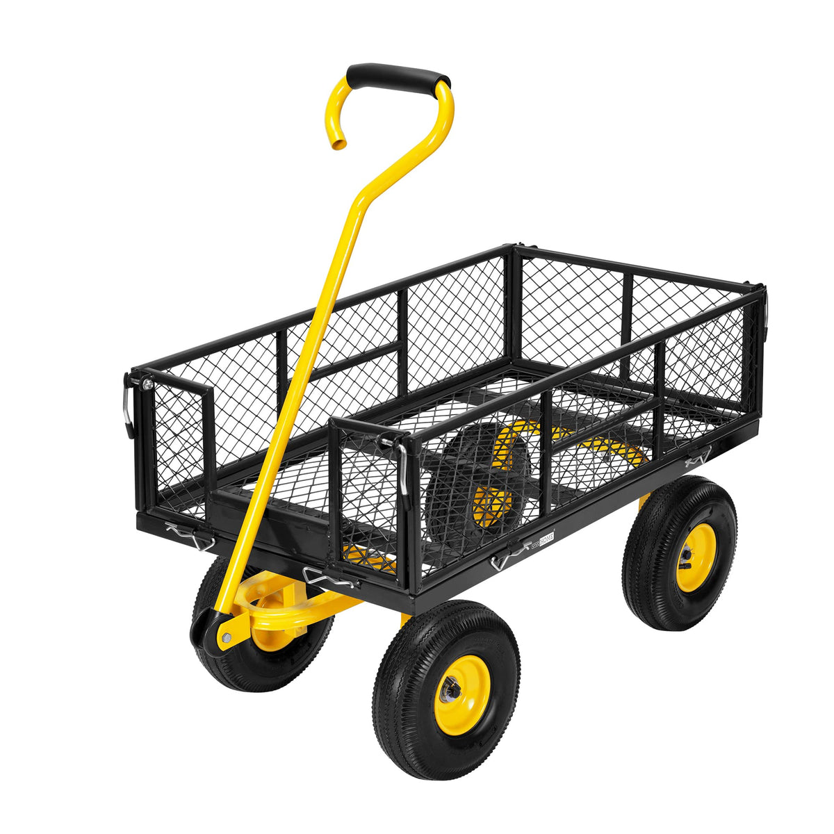 Heavy Duty 4.5 Cu Ft Mesh Steel Garden Cart X985