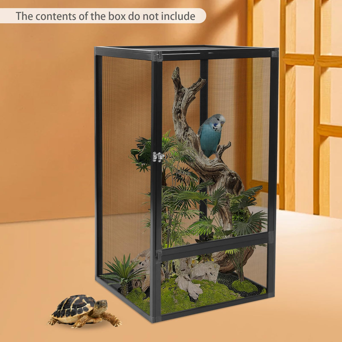 Reptile Mesh Cage Screen Terrarium Enclosure V7334