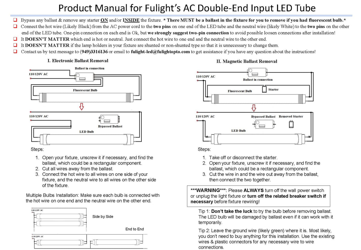 2ft Warm 3000K Dimmable T8 LED Tube O522546