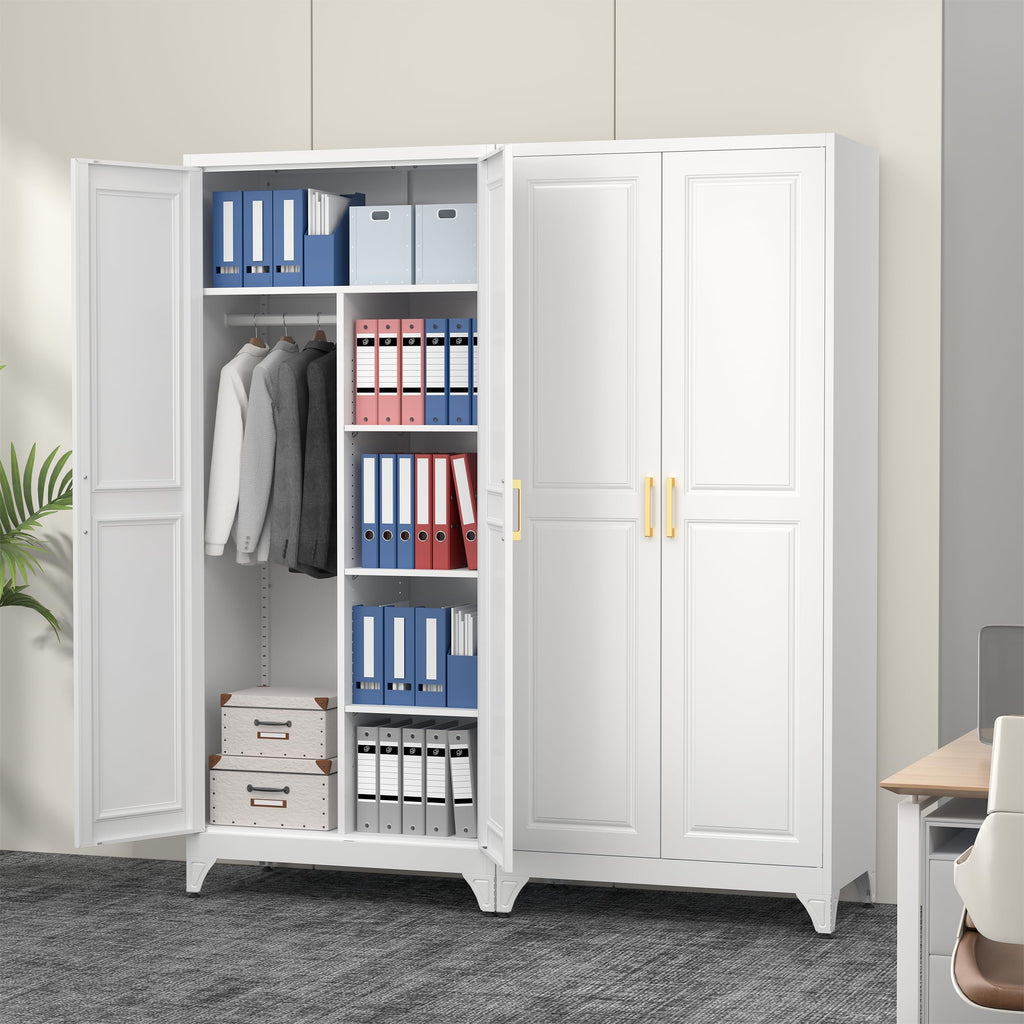 Metal Armoire Wardrobe Closet with 2 Doors M541
