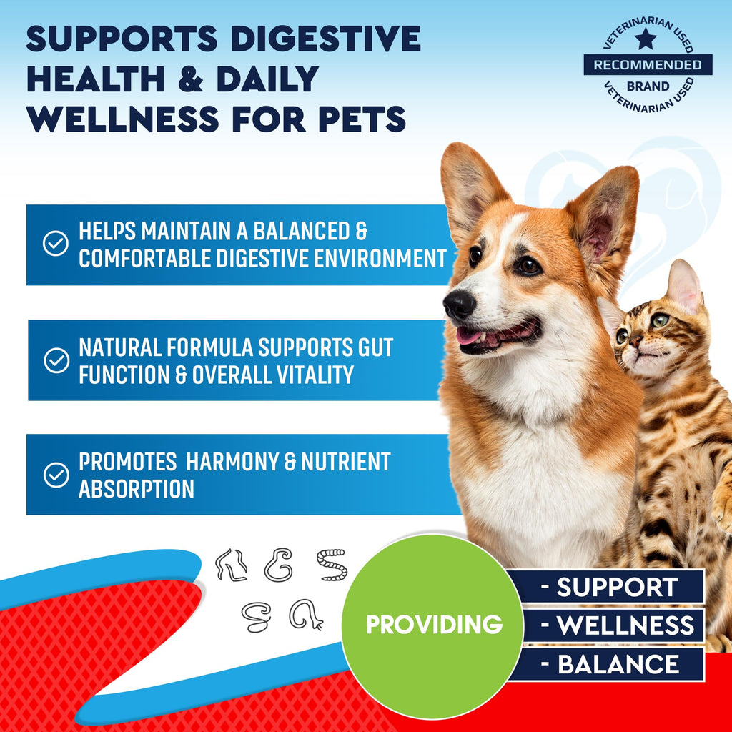 Herbal Cleanse with Wormwood, Black Walnut for Dogs, Puppies & Cats B580