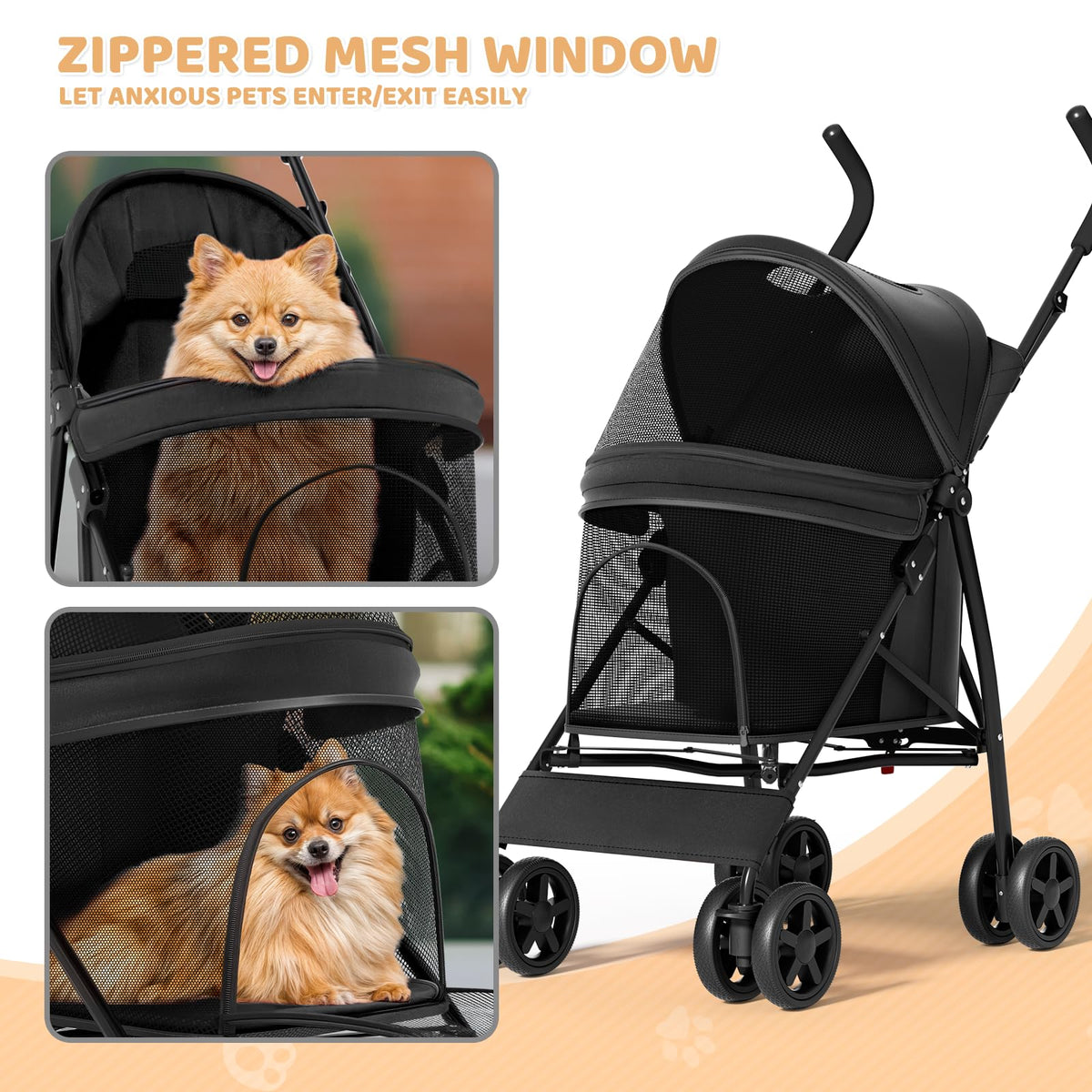 Compact Fold Pet Travel Stroller V68471
