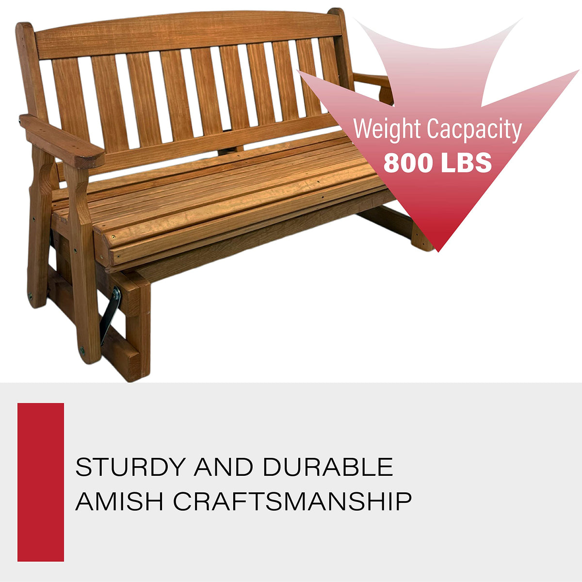 Heavy Duty Pressure Treated Porch Glider H765