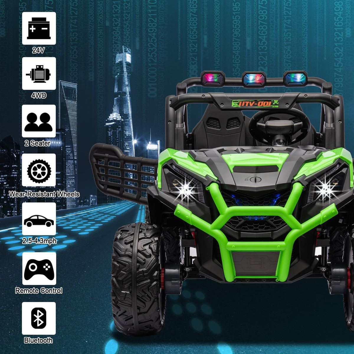 24V 4X4 2-Seater Ride On UTV Z794