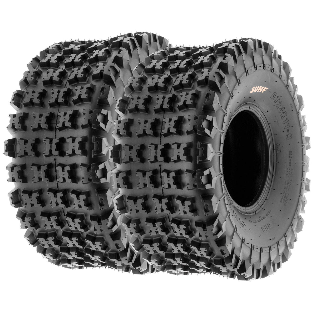 19x7-8 Front & 18x10.5-8 Rear ATV UTV Knobby Sport Tires Set of 4 R653193