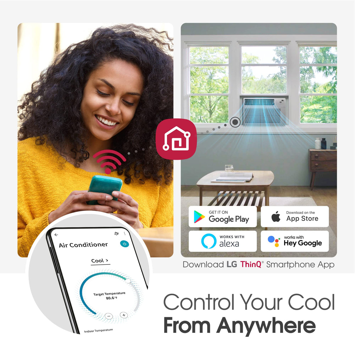 14000 BTU WiFi Enabled Window Air Conditioner White V2334