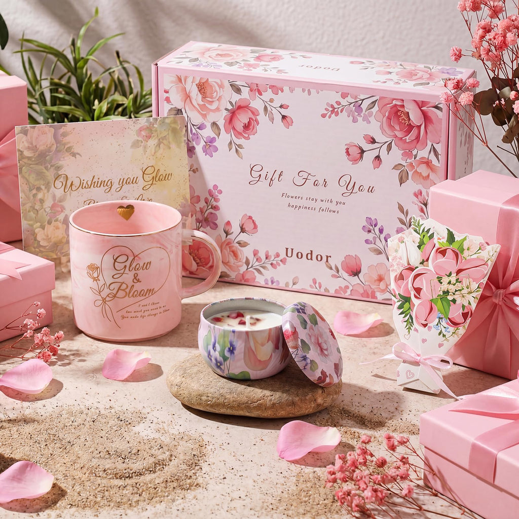 Pink Self Care Gift Basket W1465