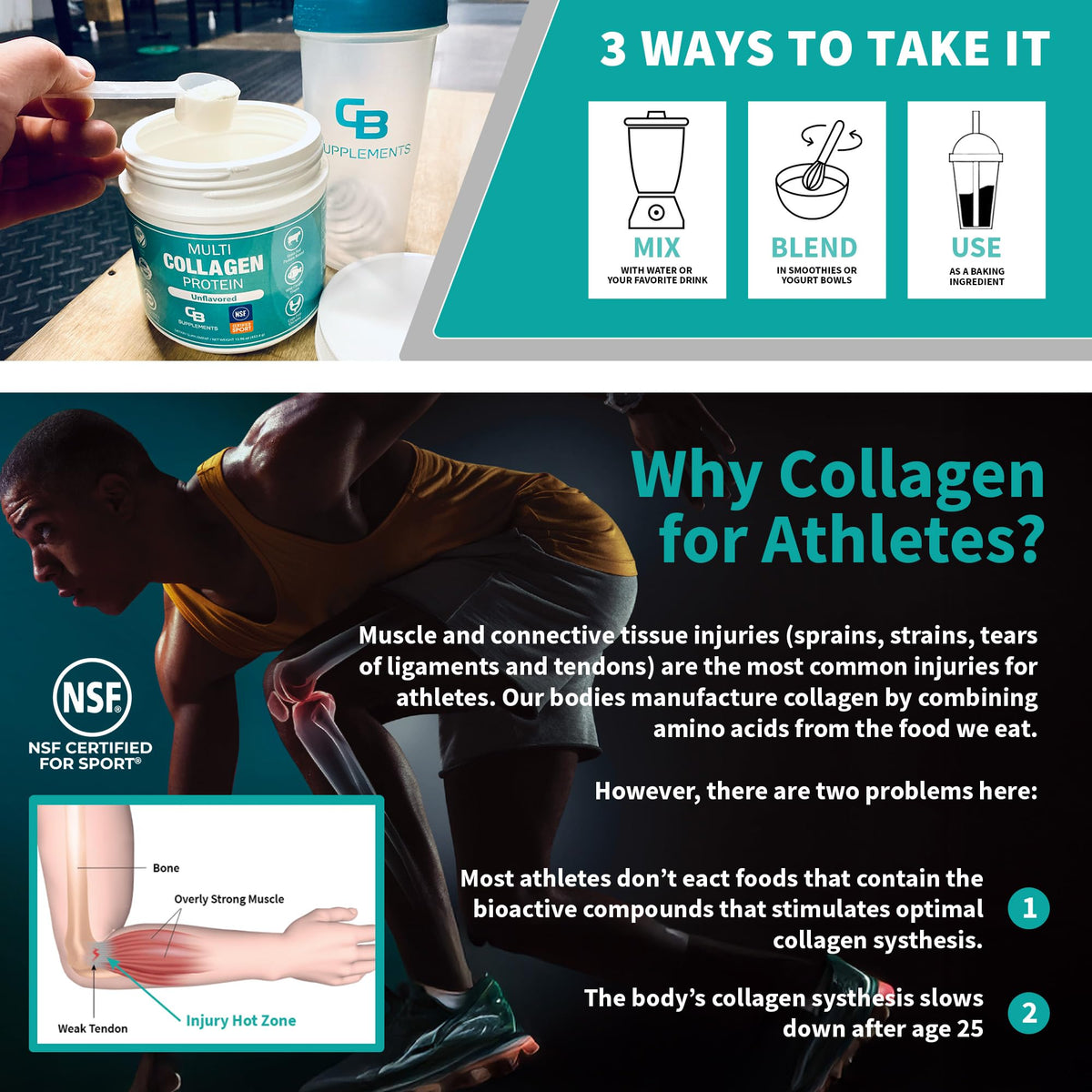 Multi Collagen Protein Powder Unflavored 58 Servings N898