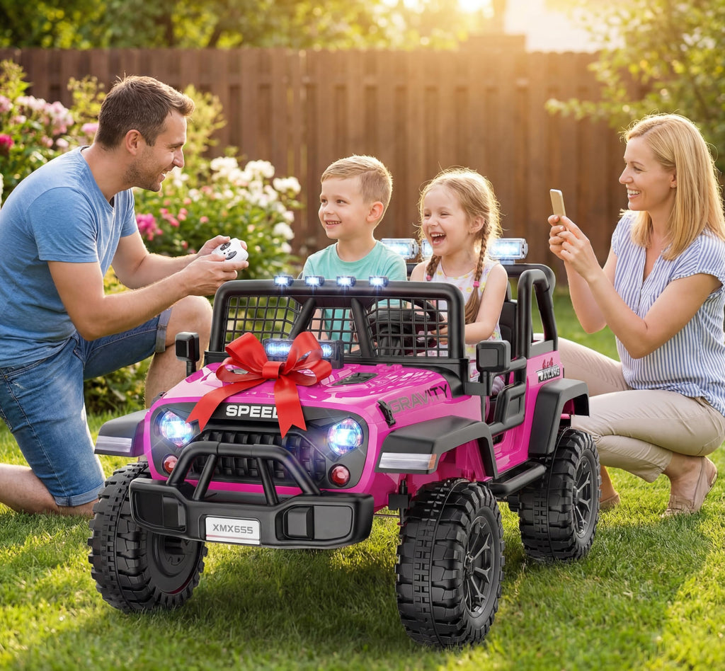 24V 2 Seater Pink Ride On Car R216