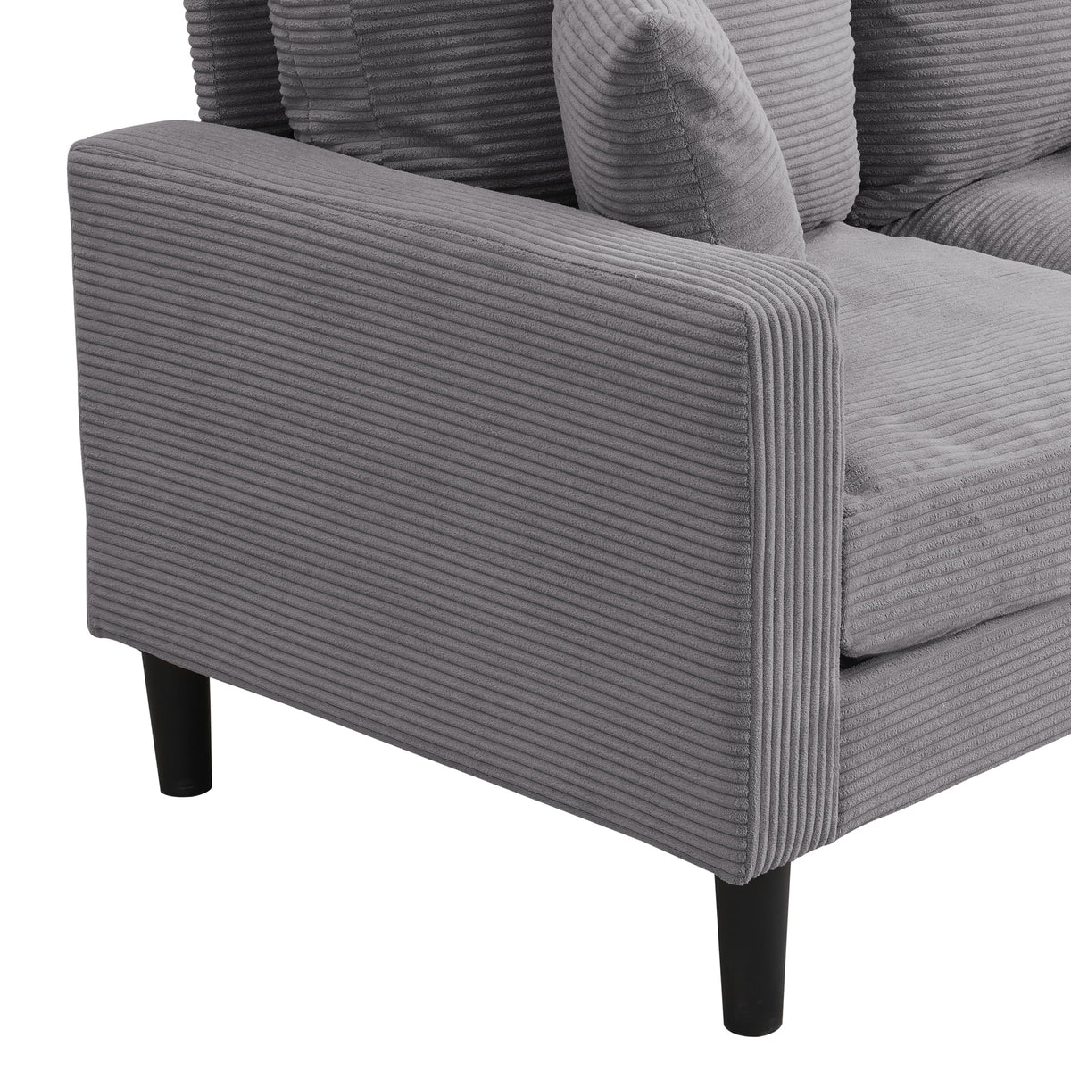 Light Gray 2-Seat Upholstered Loveseat Sofa R825221