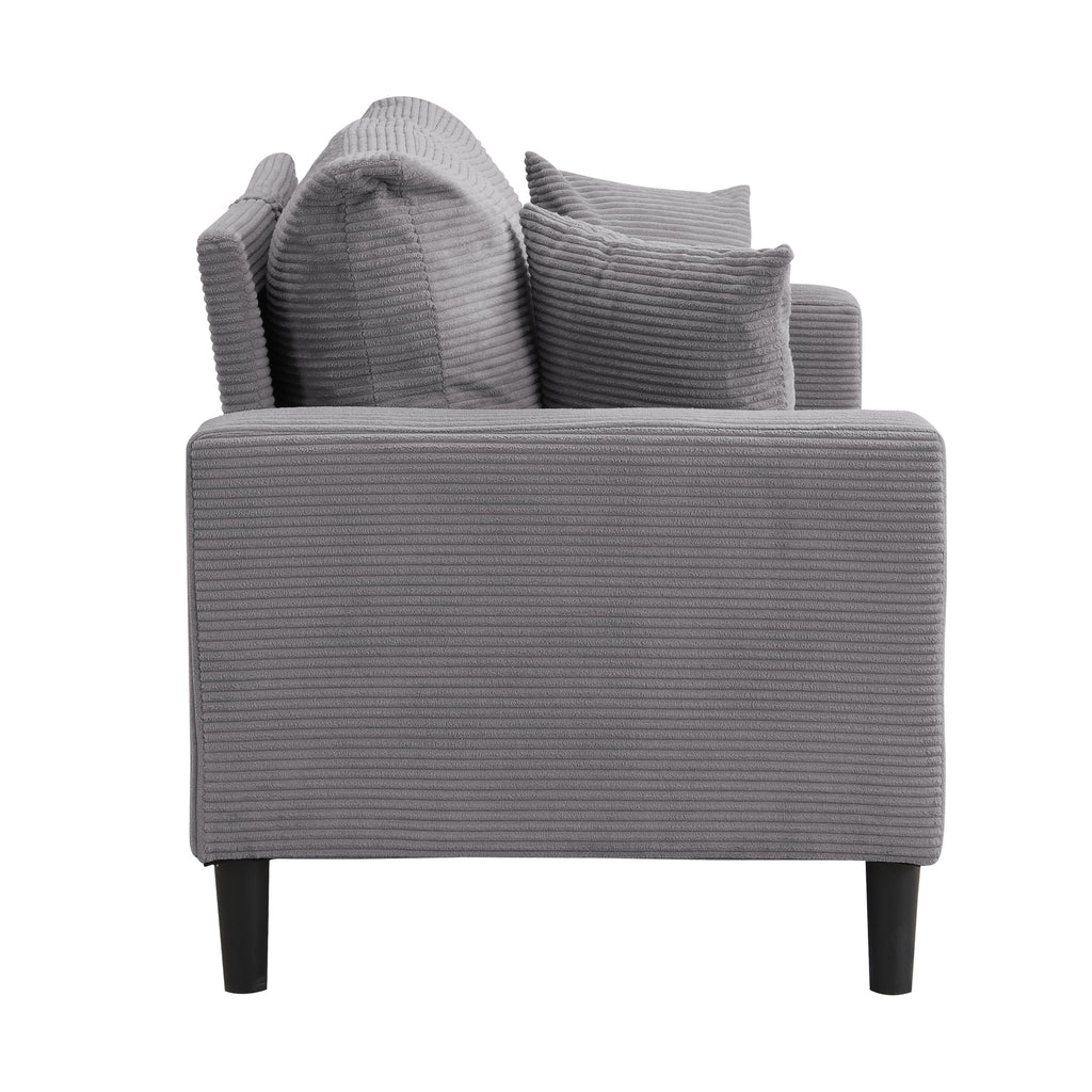 Light Gray 2-Seat Upholstered Loveseat Sofa R825221