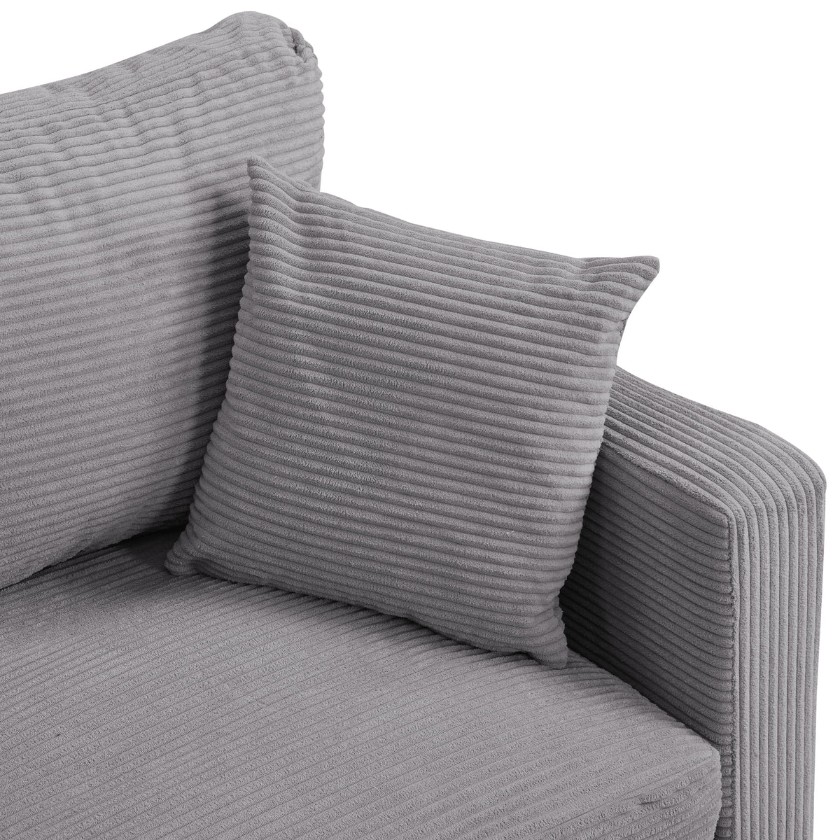 Light Gray 2-Seat Upholstered Loveseat Sofa R825221